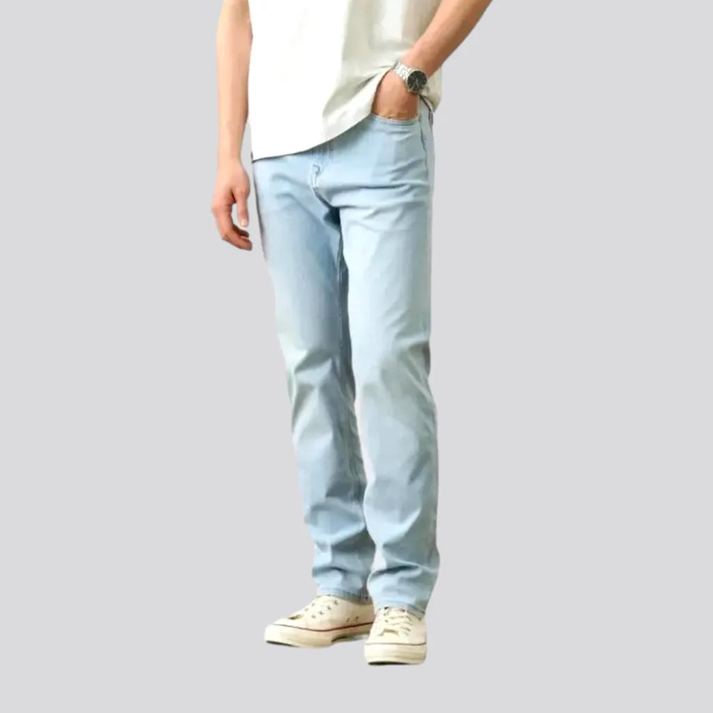 School Jeans for Uniform -9.3oz men's high-waist jeans