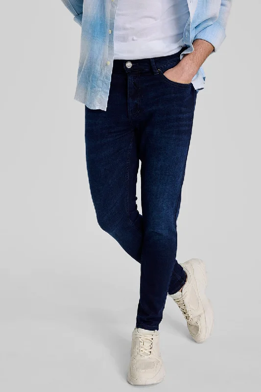 Wrap Skirt Jeans for Versatile -Indigo Skinny Fit Jeans