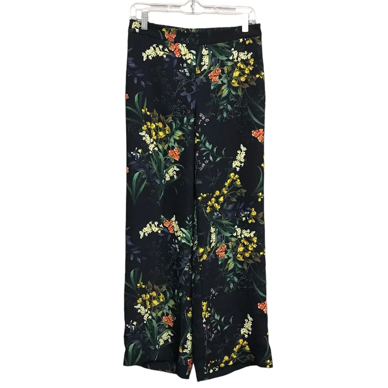 Stylish wide-leg pants for bold evening looks -Pants Other By Chicos In Floral Print, Size:2