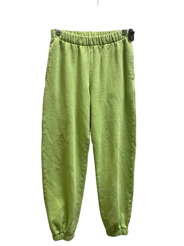 Adjustable waist pants for custom fit ease -Pants Lounge By Brandy Melville In Green, Size: Xs