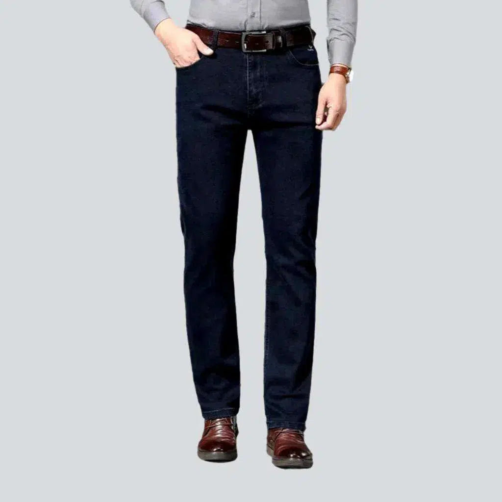 Side Pocket Jeans for Extra -Straight thick jeans
 for men