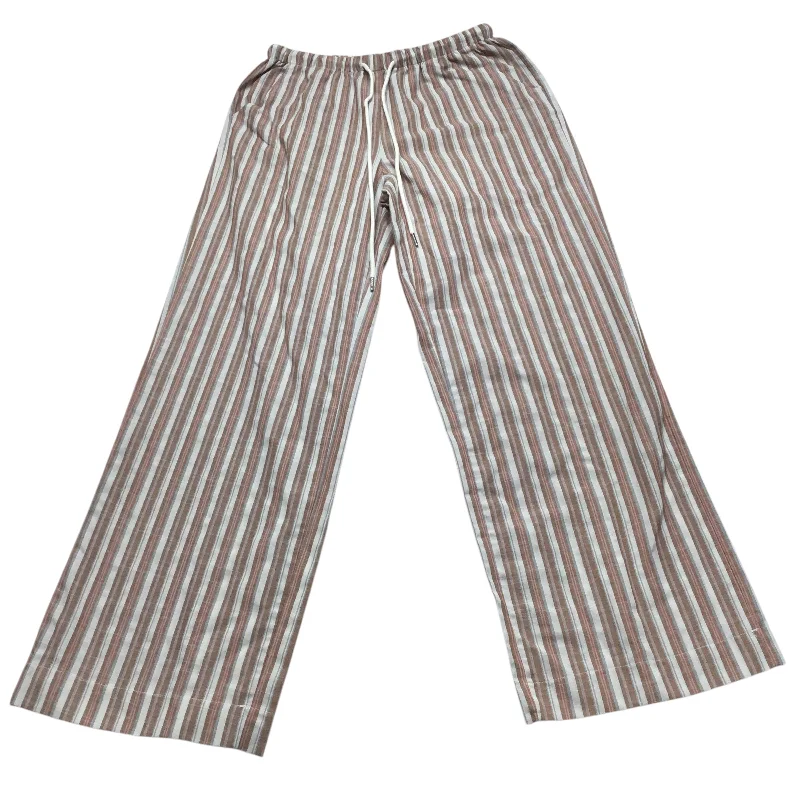 Breathable cotton pants for all-day summer ease -Pants Other By Shein In Striped Pattern, Size: M