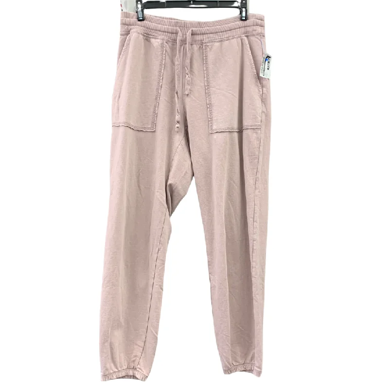 Versatile black pants for any occasion pairing -Pants Lounge By Aerie In Pink/Mauve, Size: M