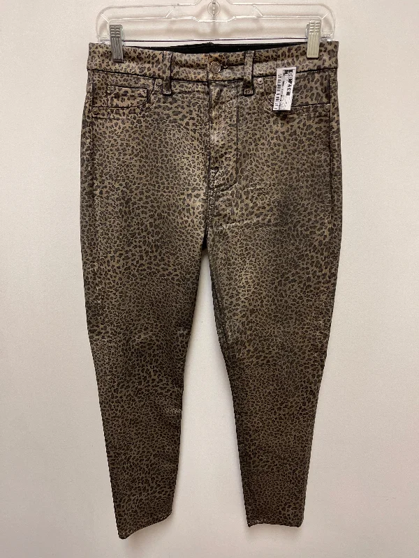 Durable canvas pants for heavy-duty work use -Pants Other By 7 For All Mankind In Animal Print, Size: 10