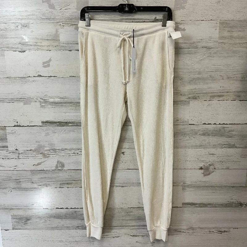 Lightweight culottes pants for summer fashion flair -Pants Joggers By Michael Stars In Cream, Size: S