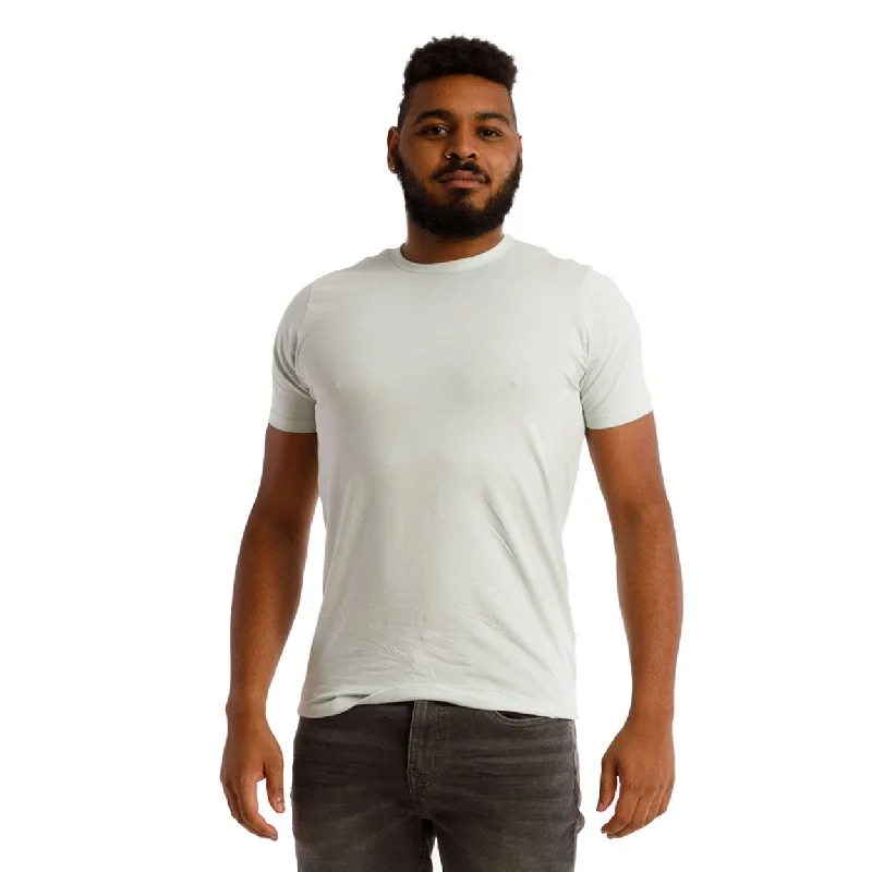 Cotton Shirts for Comfort -Organic Crew Neck T-Shirt / Mint