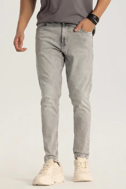 Carpenter Jeans for Function -Washed Grey Plain Skinny Fit Jeans