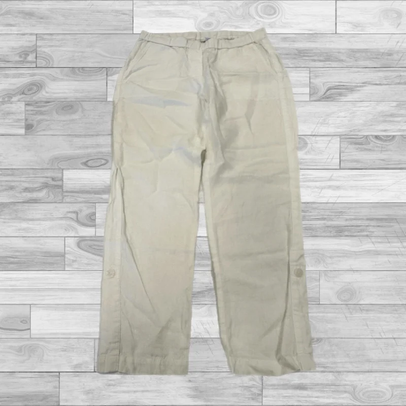 Bold plaid pants for eye-catching style choices -Pants Linen By J. Jill In White, Size: S