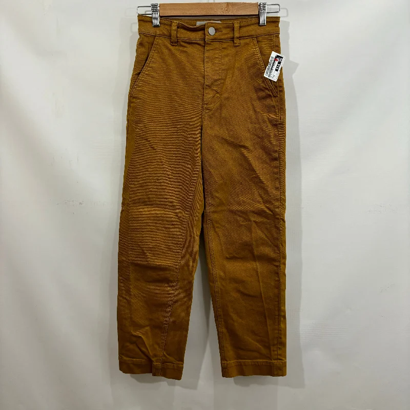 Classic straight-leg pants for versatile daily wear -Pants Chinos & Khakis By Everlane In Yellow, Size: 0