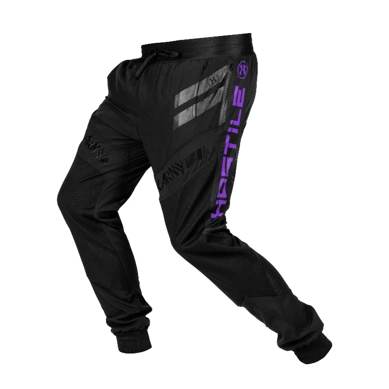 Lightweight travel pants with wrinkle-free fabric -Hostile - TRK AIR Jogger Pants - Purple