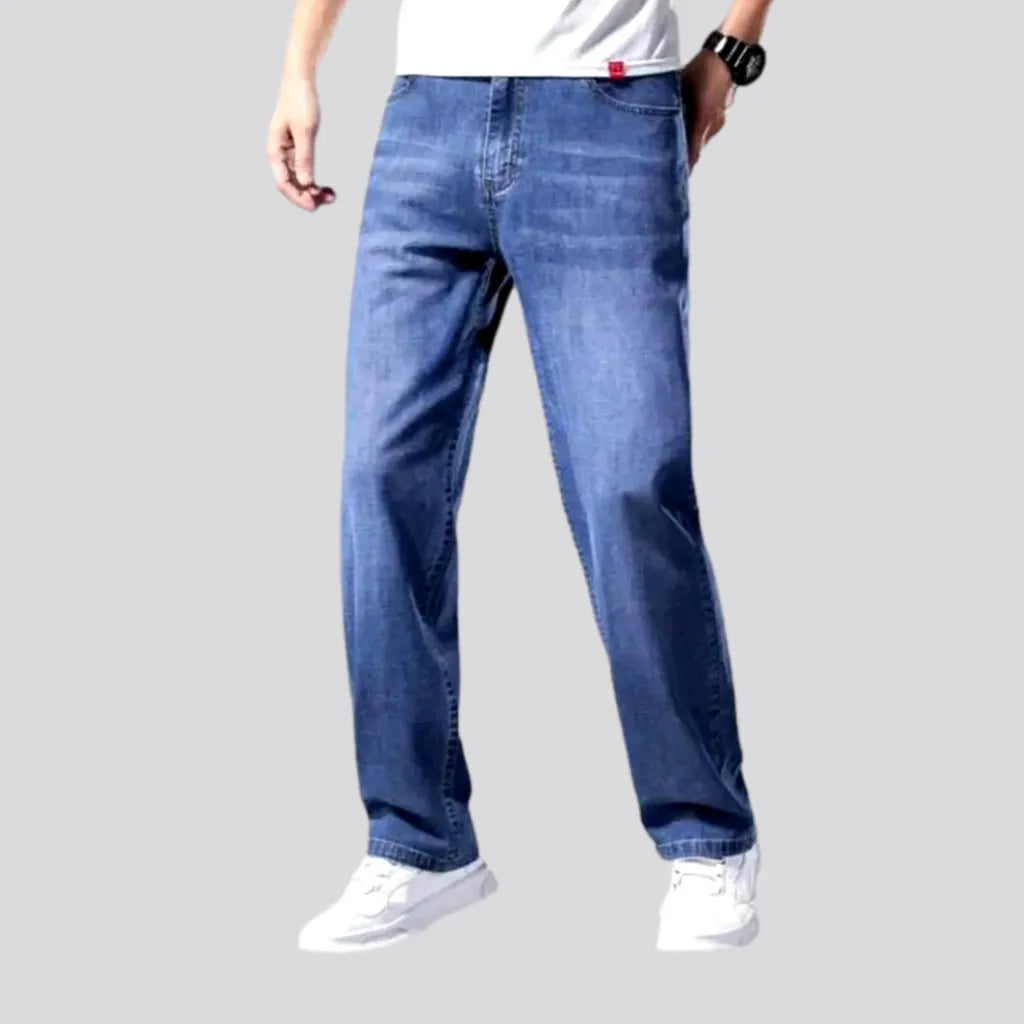 Faded Jeans for Laid-back -Vintage men's thin jeans