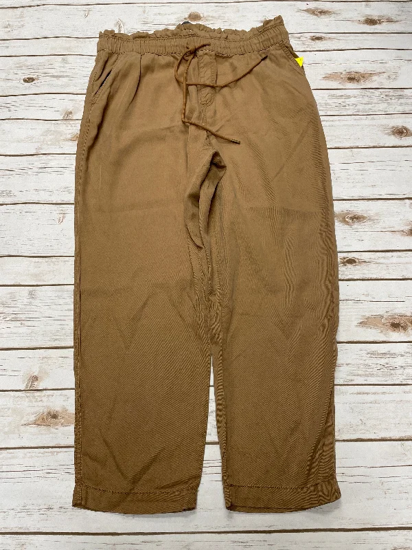 Adjustable waist pants for custom fit ease -Pants Lounge By Loft In Tan, Size: L