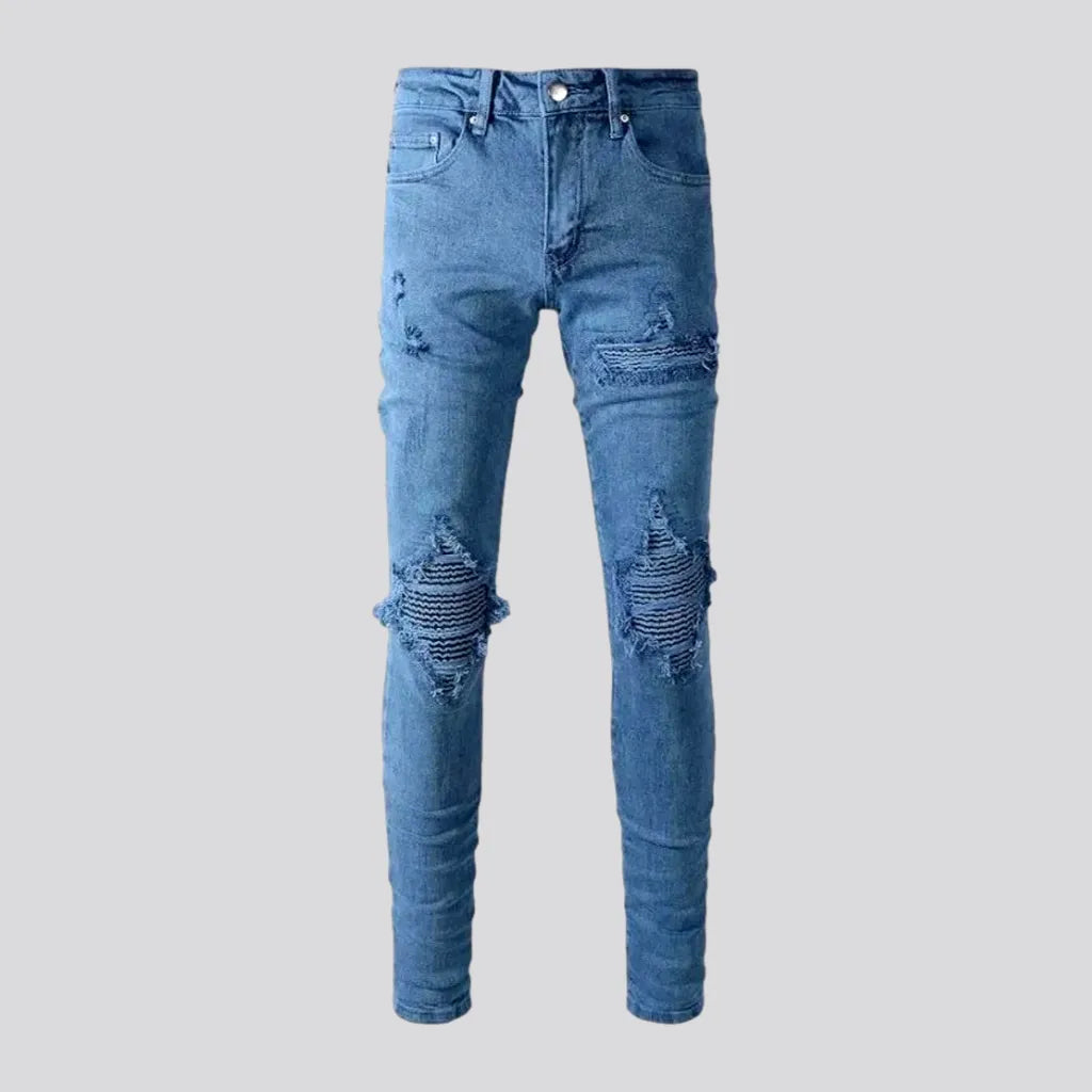 Anniversary Jeans for Special -Distressed mid rise men's jeans