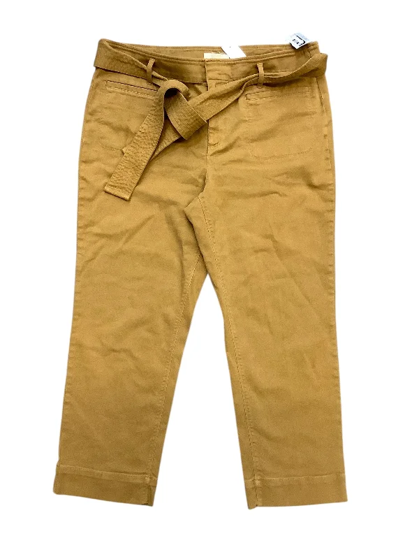 Rugged outdoor pants for mountain climbing strength -Pants Cargo & Utility By Loft In Brown, Size: 14