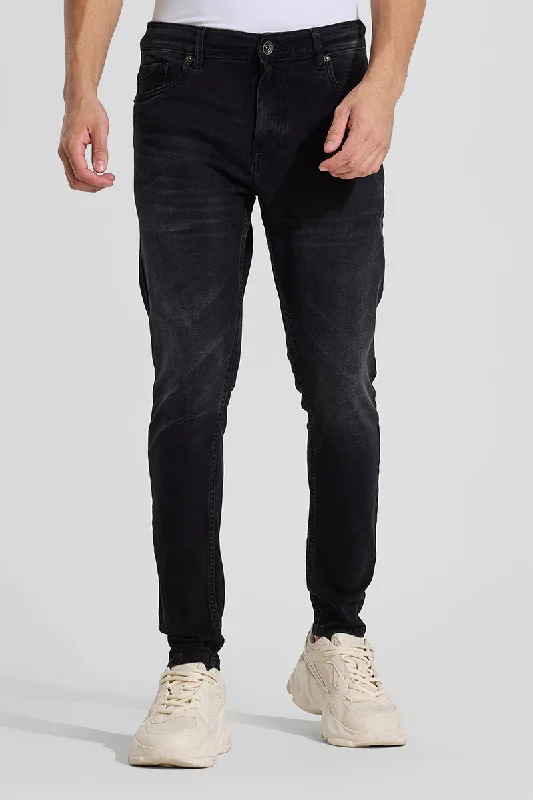 Shorts Jeans for Hot Days -Charcoal Grey Skinny Fit Jeans