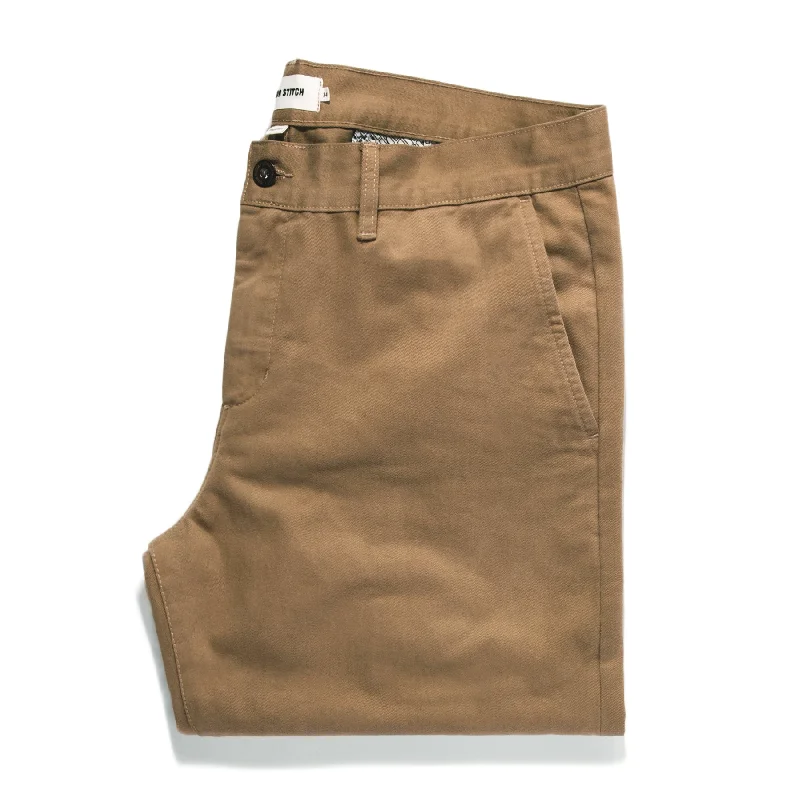 Elegant palazzo pants for formal party outfits -The Slim Chino in Khaki