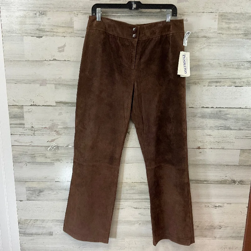 Stretchy skinny pants for figure-hugging appeal -Pants Leather By Pendleton In Brown, Size: 14