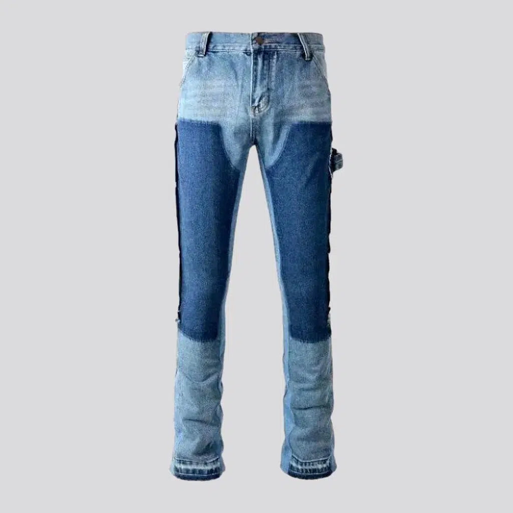 Camping Jeans for Wilderness -Men's color-block jeans