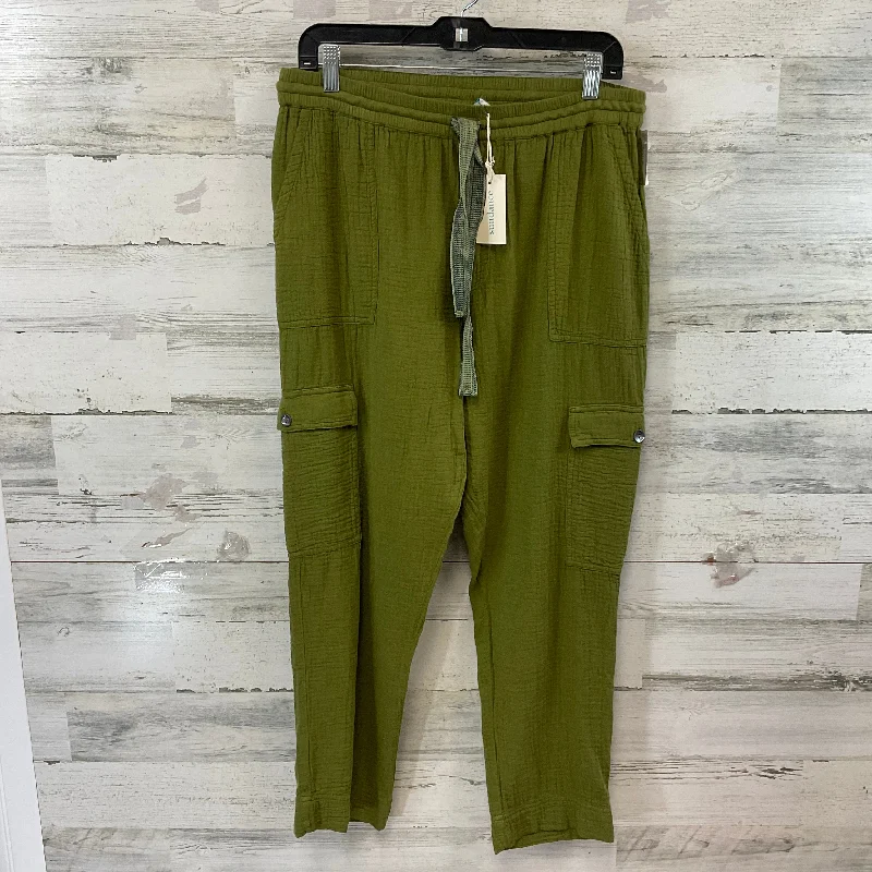 Vintage high-waisted pants for nostalgic wardrobe charm -Pants Other By Sundance In Green, Size: M