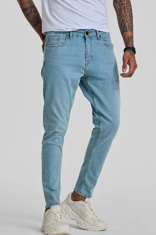 Recycled Jeans for Green -Denim Blue Skinny Fit Jeans