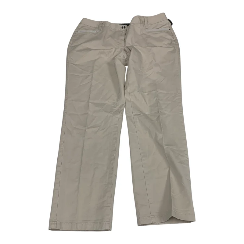 Heavy-duty ripstop pants for extreme hiking durability -Pants Chinos & Khakis By White House Black Market In Cream, Size: 4