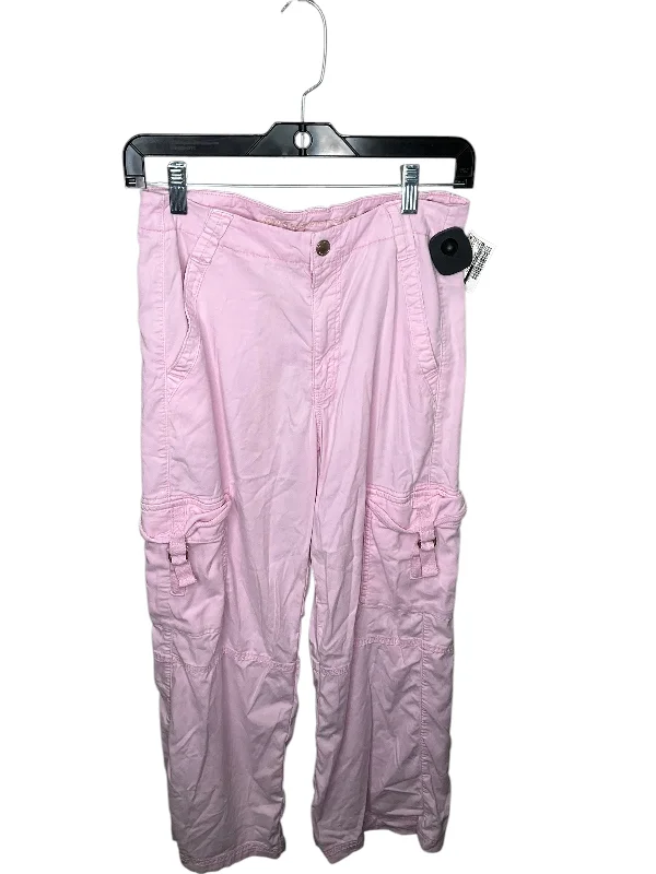 Casual khaki pants for weekend errand runs -Pants Cargo & Utility By American Eagle In Pink, Size: 2