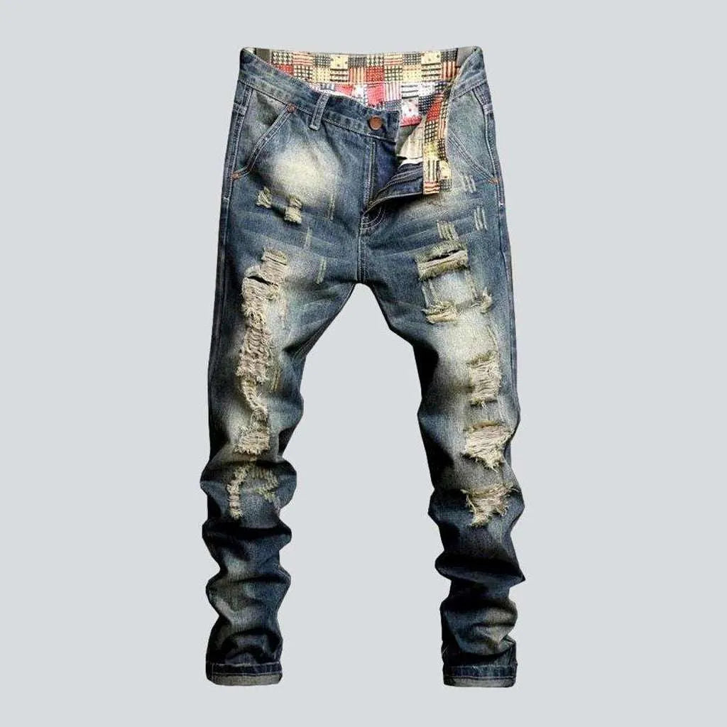 Designer Jeans for Luxury -Fully distressed jeans for men