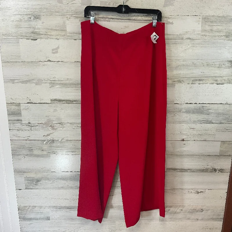 Slim-fit dress pants for sharp evening events -Pants Dress By Zara In Red, Size: Xxl