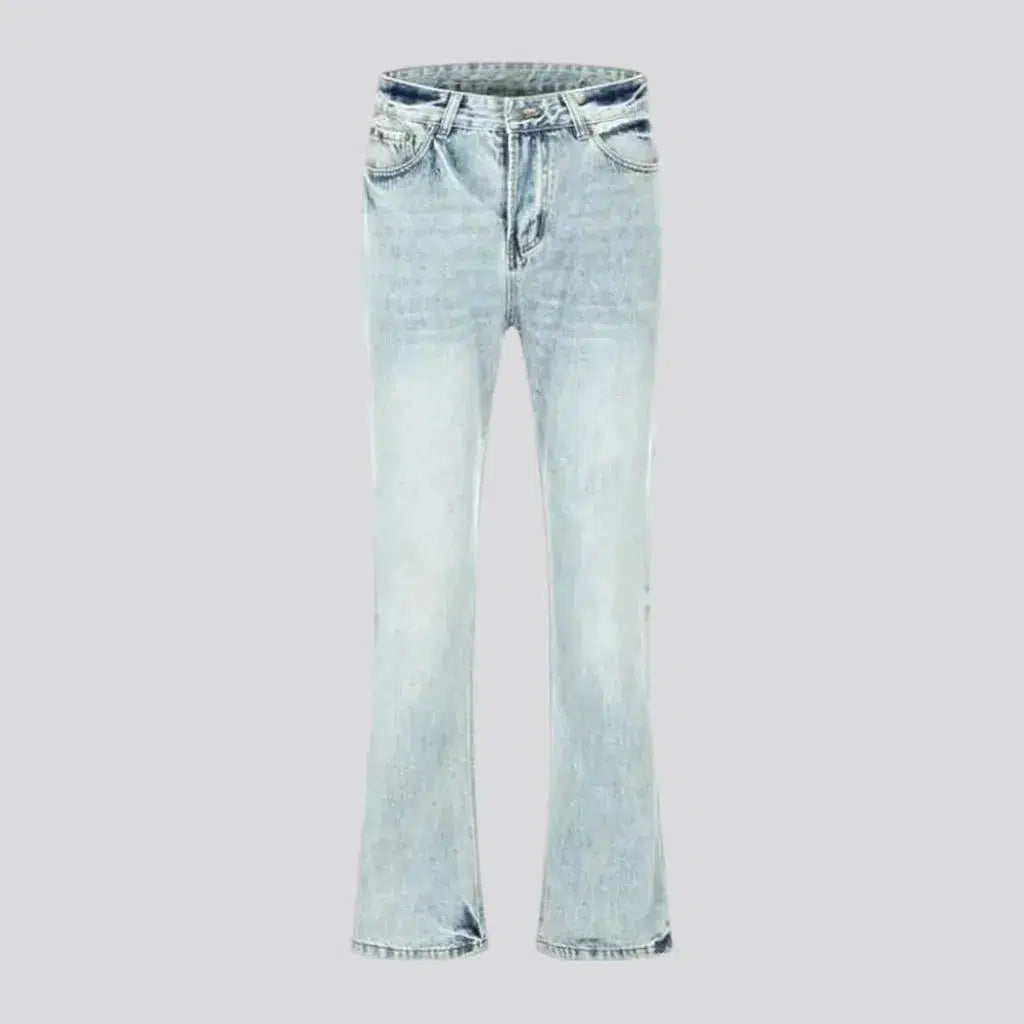 Valentine's Day Jeans for Romantic -Sanded men's bootcut jeans