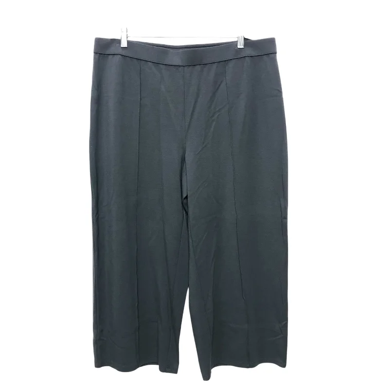 Lightweight culottes pants for summer fashion flair -Pants Cropped By J. Jill In Blue, Size:Lp