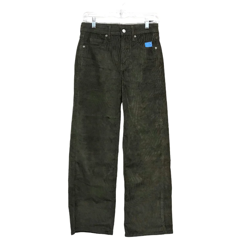 Waterproof hiking pants for rainy trail conditions -Pants Corduroy By Old Navy In Green, Size:0P