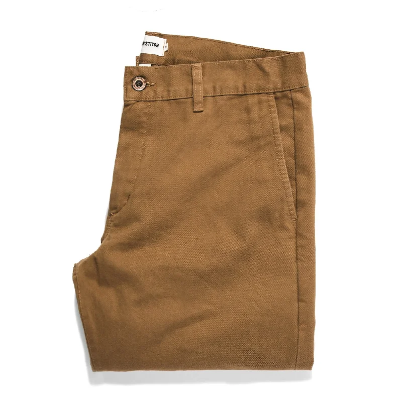 Flowy culottes pants for breezy summer style -The Slim Chino in Organic British Khaki