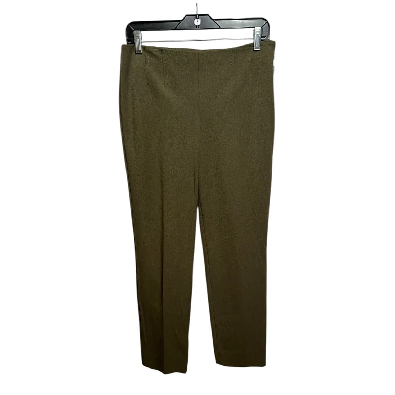 Lightweight linen pants for beach vacation style -Pants Dress By Talbots In Green, Size: 4