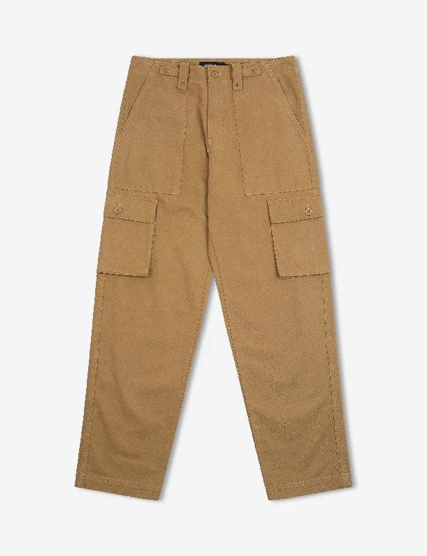 Soft stretch pants for all-day wear ease -Cargo Pant - Camel