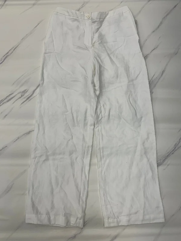 Waterproof work pants for wet job conditions -Pants Linen By Eileen Fisher In White, Size: Mp