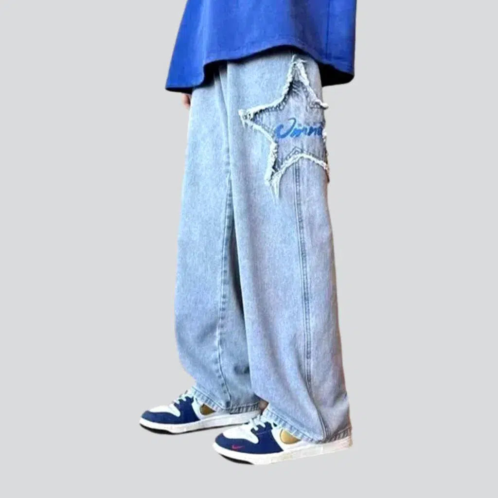 Pencil Skirt Jeans for Sophistication -Y2k inscribed jeans
 for men