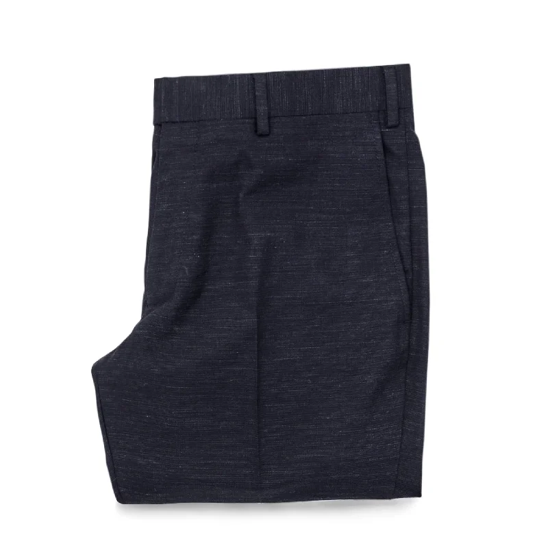 Quick-dry cargo pants for fishing trip practicality -The Telegraph Trouser in Navy Slub