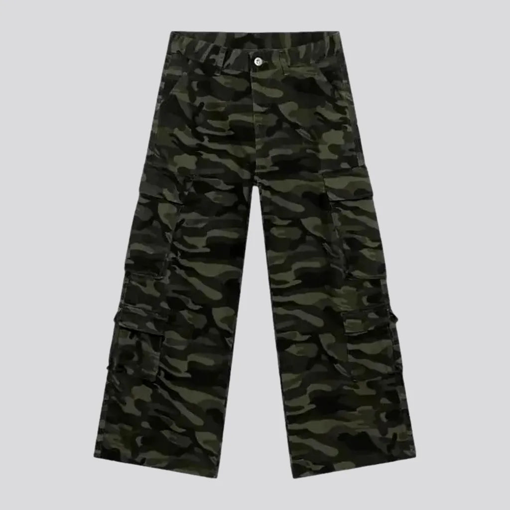 Hunting Jeans for Woods -Camouflage baggy cargo men's jeans