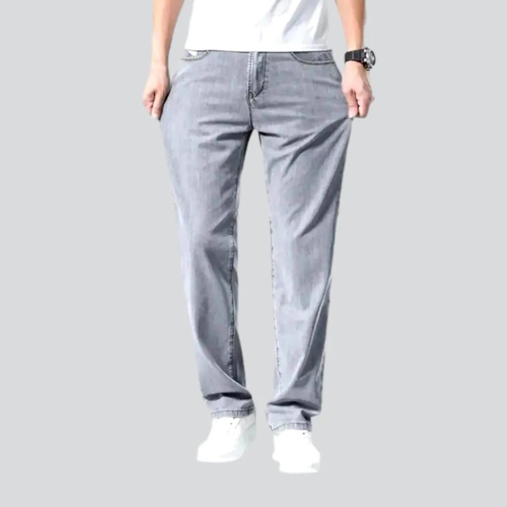 Raw Hem Jeans for Trendy -Men's ultra-thin jeans