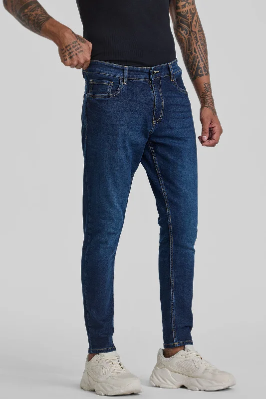 Skinny Jeans for Slim Fit -Navy Skinny Fit Jeans