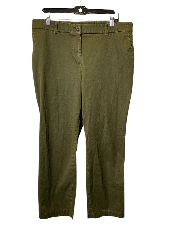 Cozy fleece pants for cold winter nights -Pants Other By Talbots In Green, Size: 16