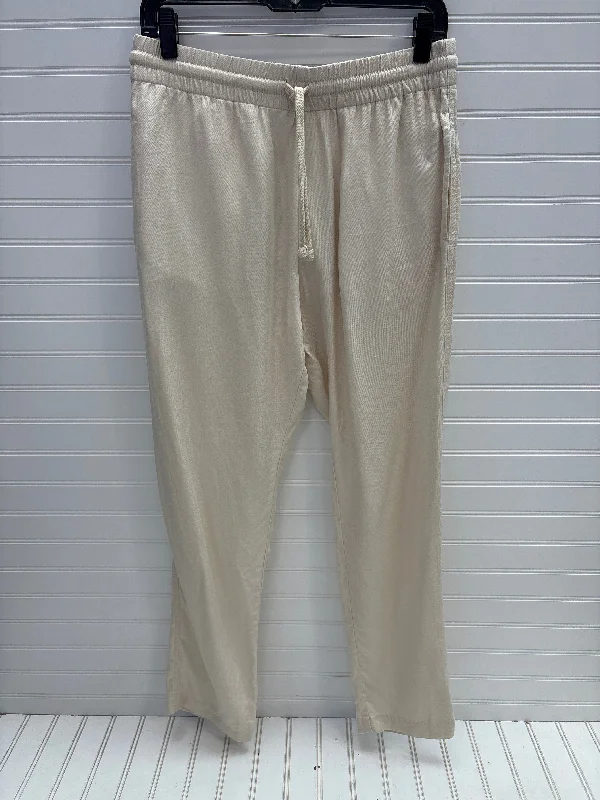 Flowy wide pants for artistic bohemian vibes -Pants Other By Marant Etoile In Beige, Size: S