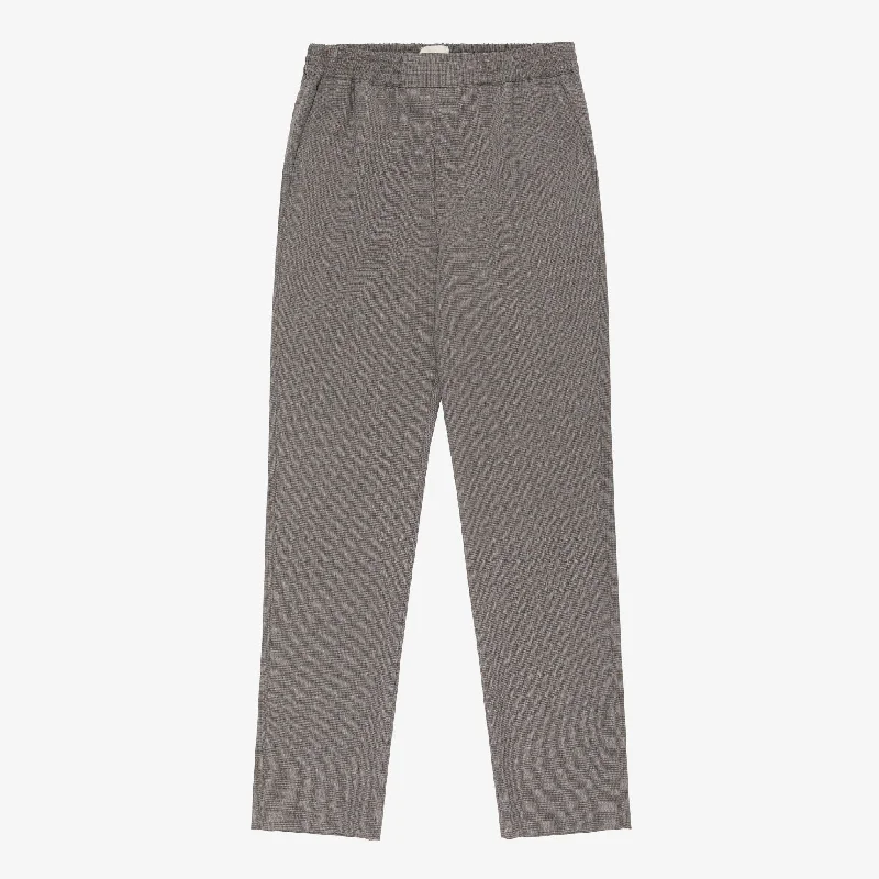 Tailored slim pants for polished business looks -Basketweave Elasticated Waist Trouser