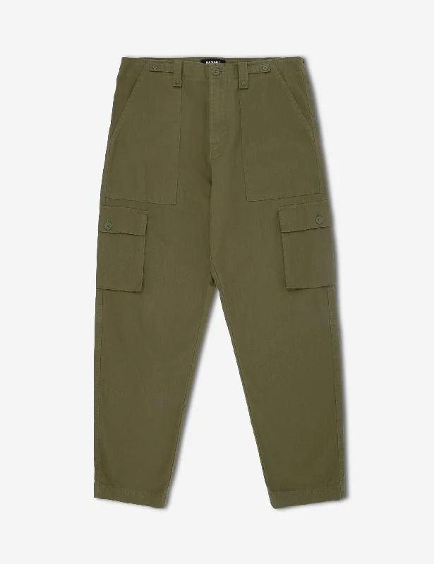 Adjustable waist pants for custom fit ease -Cargo Pant - Vintage Army