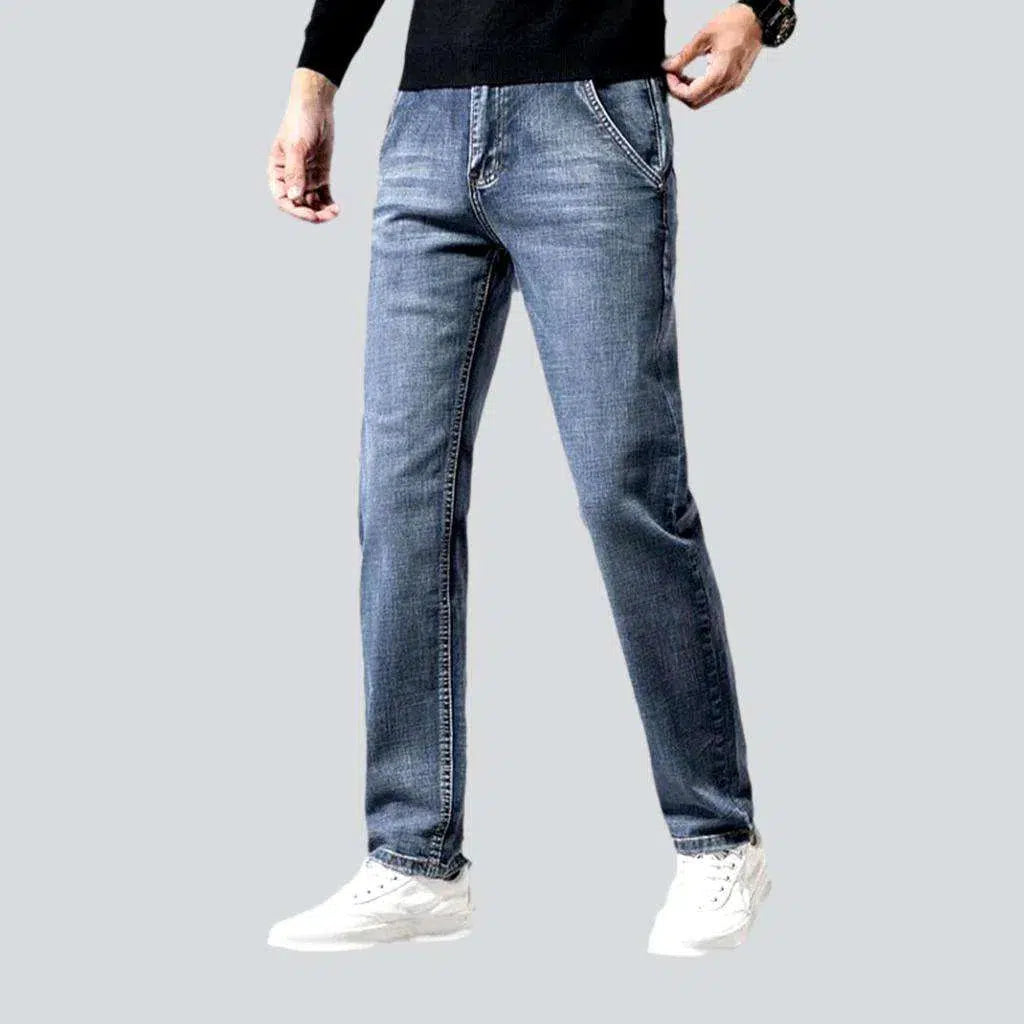 Button Fly Jeans for Traditional -Tapered 90s jeans
 for men