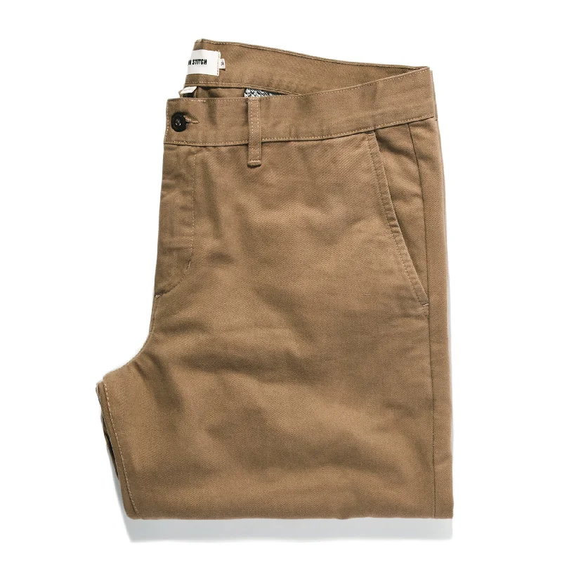 Slim-fit chinos for modern business casual -The Democratic Chino in Khaki