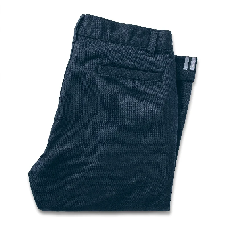 High-rise flare pants for vintage chic appeal -The Frank Chino in Navy