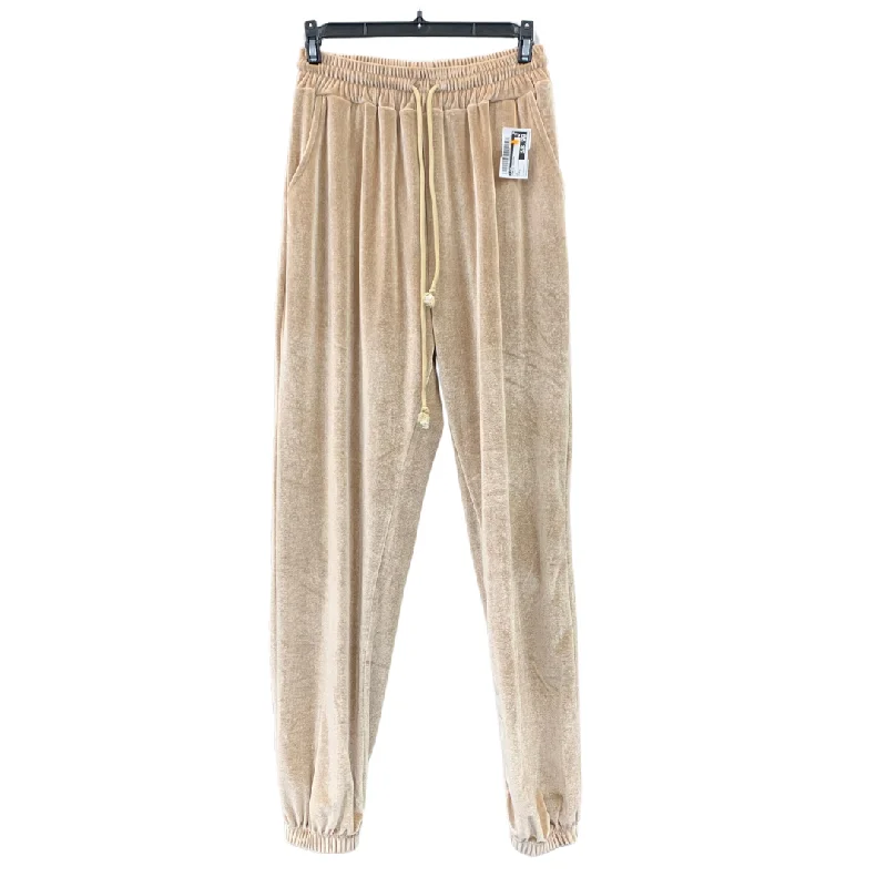 Soft pajama pants for ultimate bedtime comfort -Pants Joggers In Tan, Size: S