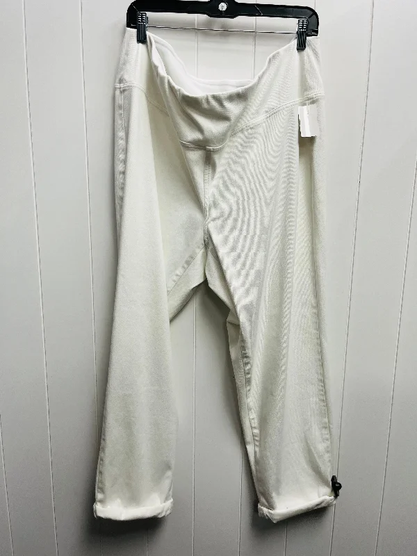 Casual khaki pants for weekend errand runs -Pants Other By J. Jill In White, Size: 3x