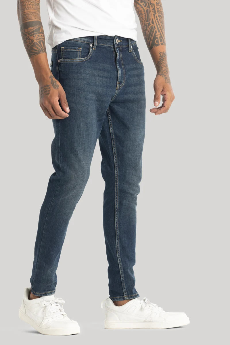 Fashion Jeans for Trendsetter -Vito Spruce Blue Skinny Fit Jeans